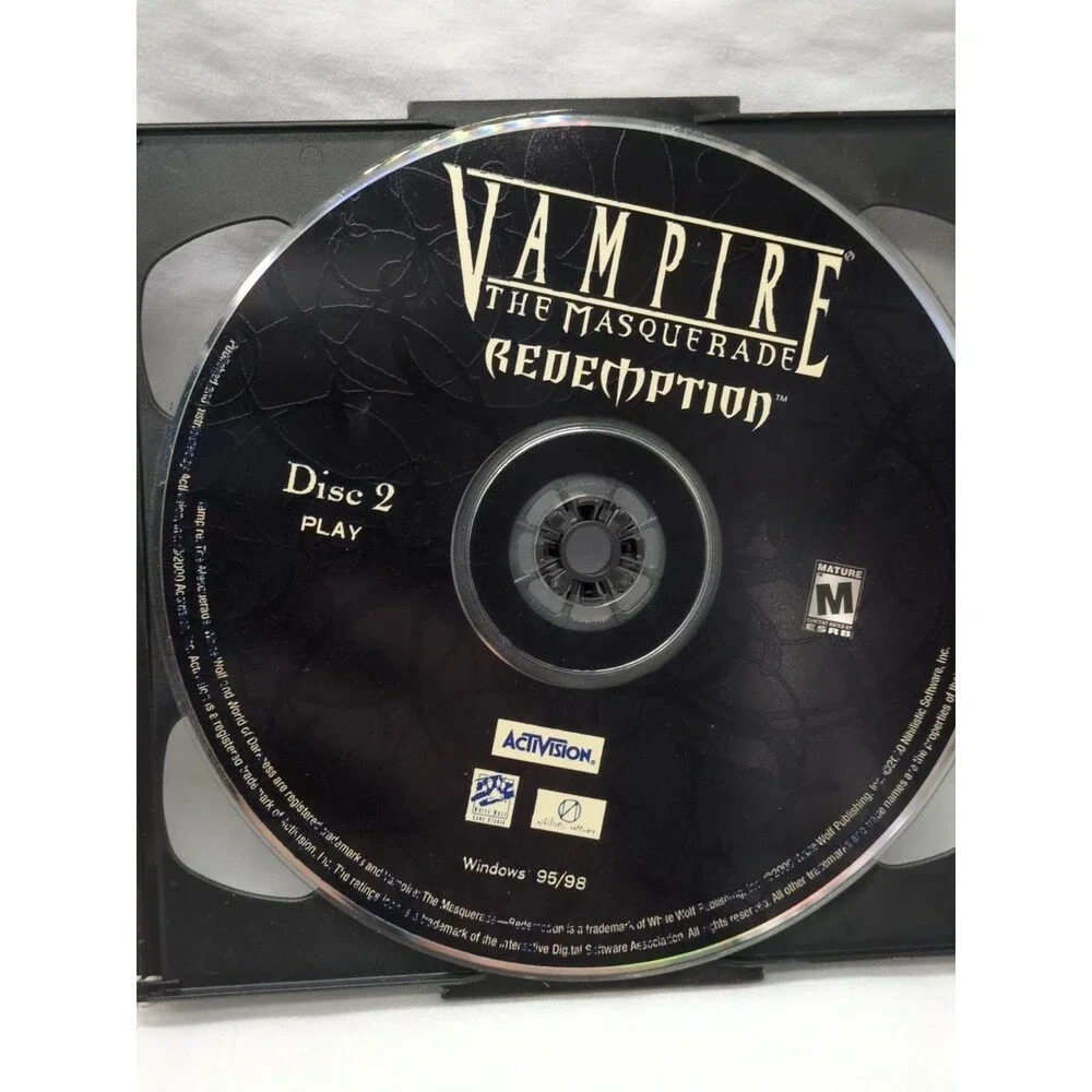 *As Is* Vampire The Masquerade PC Video Game